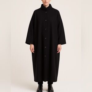 Eskandar Coat Jacket Long Baby Camel Lagenlook Oversized